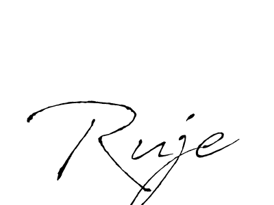 Antro_Vectra is a professional signature style that is perfect for those who want to add a touch of class to their signature. It is also a great choice for those who want to make their signature more unique. Get Ruje name to fancy signature for free. Ruje signature style 6 images and pictures png