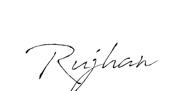 How to make Rujhan signature? Antro_Vectra is a professional autograph style. Create handwritten signature for Rujhan name. Rujhan signature style 6 images and pictures png