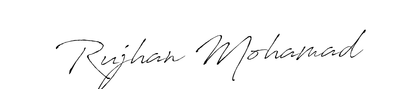 if you are searching for the best signature style for your name Rujhan Mohamad. so please give up your signature search. here we have designed multiple signature styles  using Antro_Vectra. Rujhan Mohamad signature style 6 images and pictures png
