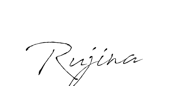 Create a beautiful signature design for name Rujina. With this signature (Antro_Vectra) fonts, you can make a handwritten signature for free. Rujina signature style 6 images and pictures png