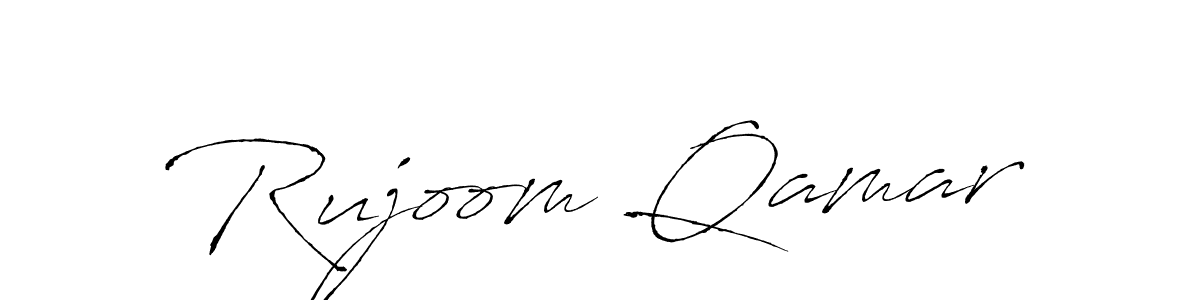 Similarly Antro_Vectra is the best handwritten signature design. Signature creator online .You can use it as an online autograph creator for name Rujoom Qamar. Rujoom Qamar signature style 6 images and pictures png