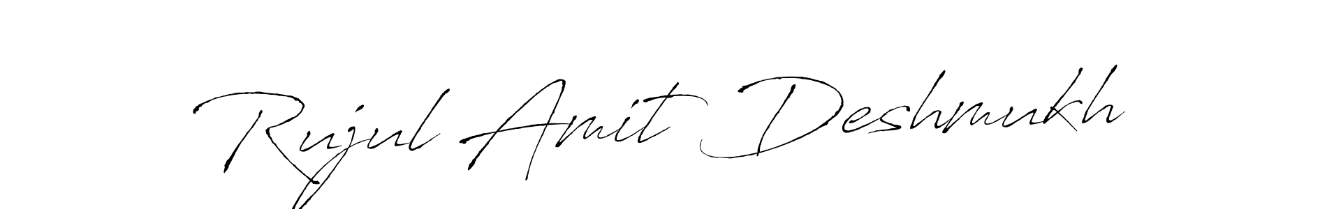 Make a beautiful signature design for name Rujul Amit Deshmukh. Use this online signature maker to create a handwritten signature for free. Rujul Amit Deshmukh signature style 6 images and pictures png