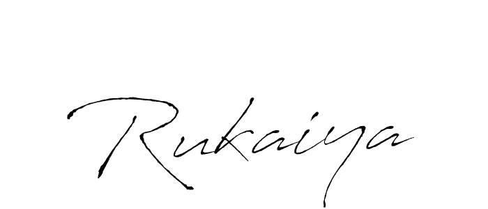 Design your own signature with our free online signature maker. With this signature software, you can create a handwritten (Antro_Vectra) signature for name Rukaiya. Rukaiya signature style 6 images and pictures png