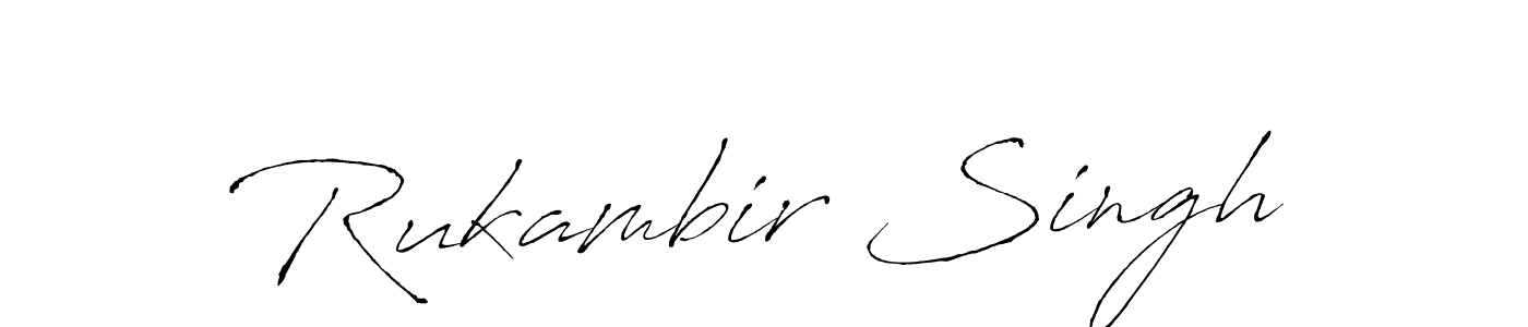 Design your own signature with our free online signature maker. With this signature software, you can create a handwritten (Antro_Vectra) signature for name Rukambir Singh. Rukambir Singh signature style 6 images and pictures png