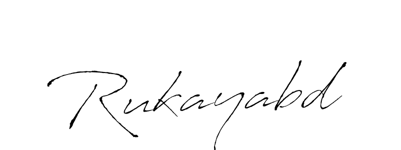 Design your own signature with our free online signature maker. With this signature software, you can create a handwritten (Antro_Vectra) signature for name Rukayabd. Rukayabd signature style 6 images and pictures png