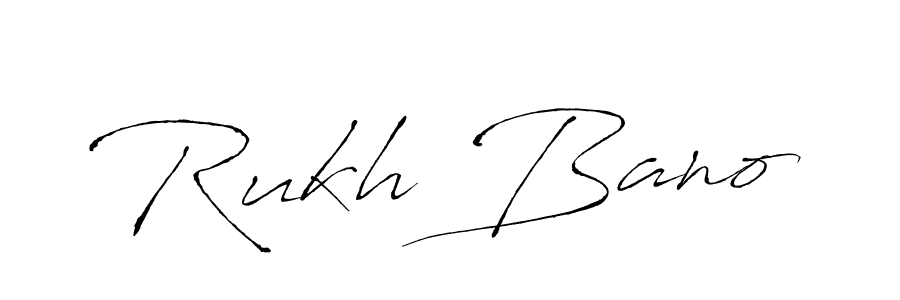 Design your own signature with our free online signature maker. With this signature software, you can create a handwritten (Antro_Vectra) signature for name Rukh Bano. Rukh Bano signature style 6 images and pictures png