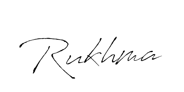 Rukhma stylish signature style. Best Handwritten Sign (Antro_Vectra) for my name. Handwritten Signature Collection Ideas for my name Rukhma. Rukhma signature style 6 images and pictures png