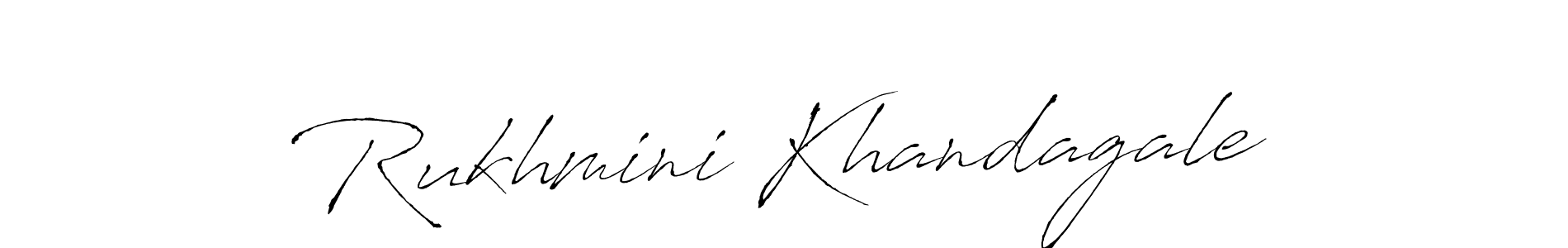 How to make Rukhmini Khandagale signature? Antro_Vectra is a professional autograph style. Create handwritten signature for Rukhmini Khandagale name. Rukhmini Khandagale signature style 6 images and pictures png