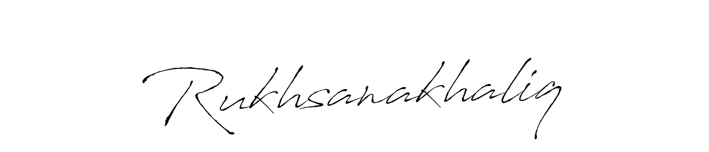 The best way (Antro_Vectra) to make a short signature is to pick only two or three words in your name. The name Rukhsanakhaliq include a total of six letters. For converting this name. Rukhsanakhaliq signature style 6 images and pictures png