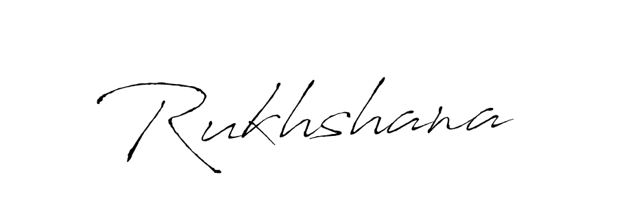 Create a beautiful signature design for name Rukhshana. With this signature (Antro_Vectra) fonts, you can make a handwritten signature for free. Rukhshana signature style 6 images and pictures png