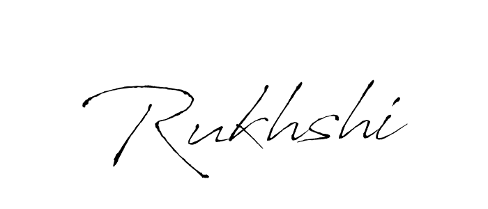 Rukhshi stylish signature style. Best Handwritten Sign (Antro_Vectra) for my name. Handwritten Signature Collection Ideas for my name Rukhshi. Rukhshi signature style 6 images and pictures png
