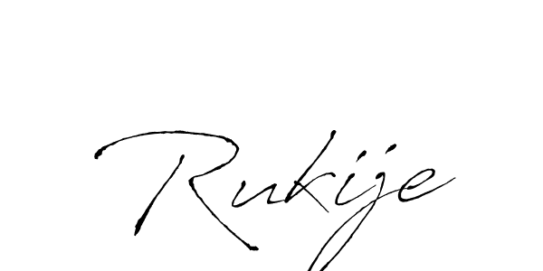 Rukije stylish signature style. Best Handwritten Sign (Antro_Vectra) for my name. Handwritten Signature Collection Ideas for my name Rukije. Rukije signature style 6 images and pictures png