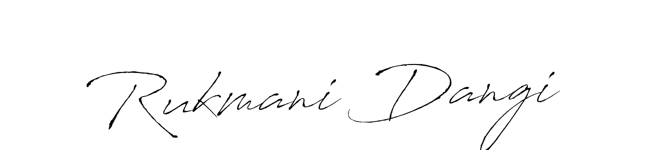 It looks lik you need a new signature style for name Rukmani Dangi. Design unique handwritten (Antro_Vectra) signature with our free signature maker in just a few clicks. Rukmani Dangi signature style 6 images and pictures png