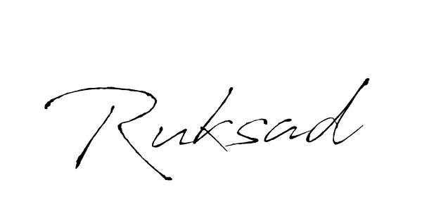 How to make Ruksad signature? Antro_Vectra is a professional autograph style. Create handwritten signature for Ruksad name. Ruksad signature style 6 images and pictures png