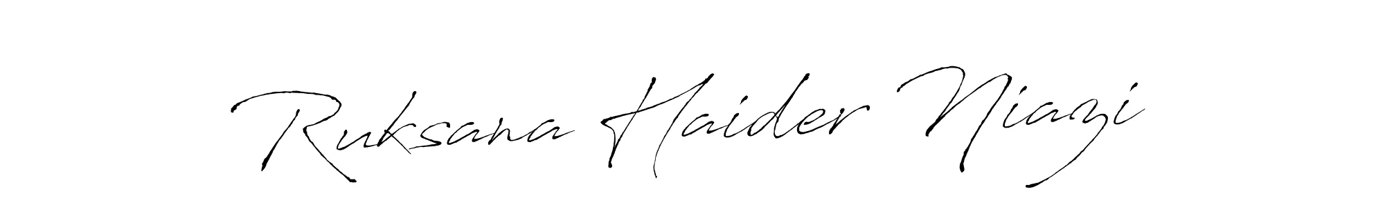 Antro_Vectra is a professional signature style that is perfect for those who want to add a touch of class to their signature. It is also a great choice for those who want to make their signature more unique. Get Ruksana Haider Niazi name to fancy signature for free. Ruksana Haider Niazi signature style 6 images and pictures png