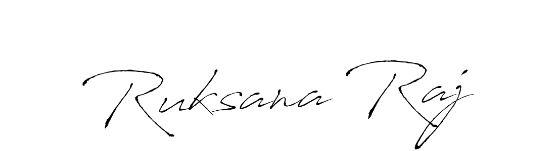 Ruksana Raj stylish signature style. Best Handwritten Sign (Antro_Vectra) for my name. Handwritten Signature Collection Ideas for my name Ruksana Raj. Ruksana Raj signature style 6 images and pictures png