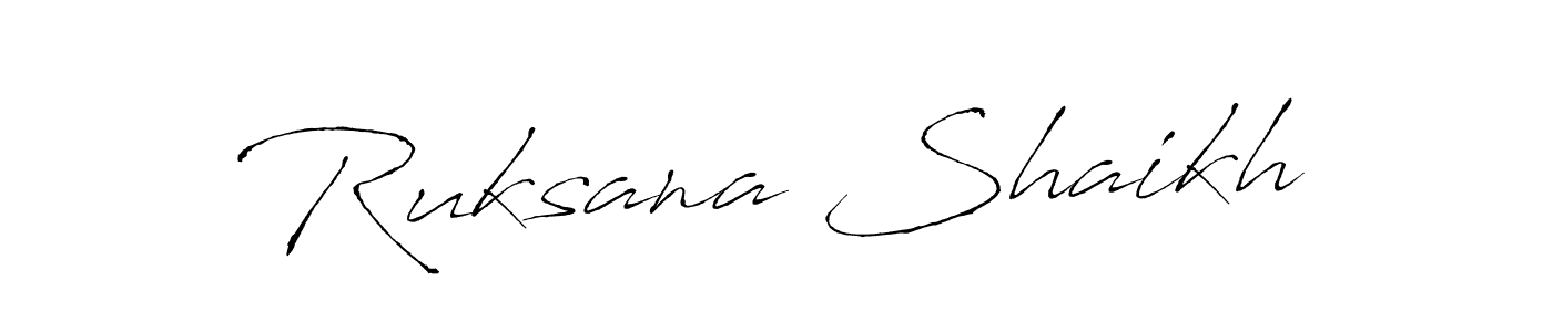 Use a signature maker to create a handwritten signature online. With this signature software, you can design (Antro_Vectra) your own signature for name Ruksana Shaikh. Ruksana Shaikh signature style 6 images and pictures png