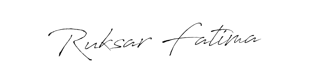 Design your own signature with our free online signature maker. With this signature software, you can create a handwritten (Antro_Vectra) signature for name Ruksar Fatima. Ruksar Fatima signature style 6 images and pictures png