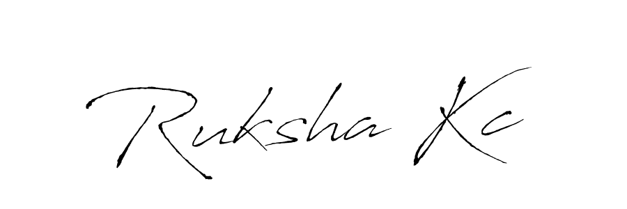 How to make Ruksha Kc signature? Antro_Vectra is a professional autograph style. Create handwritten signature for Ruksha Kc name. Ruksha Kc signature style 6 images and pictures png