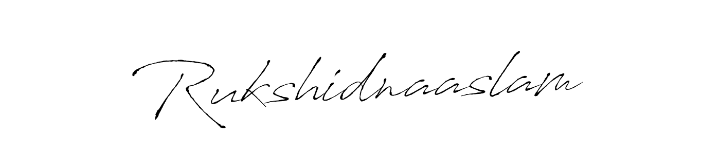 Use a signature maker to create a handwritten signature online. With this signature software, you can design (Antro_Vectra) your own signature for name Rukshidnaaslam. Rukshidnaaslam signature style 6 images and pictures png