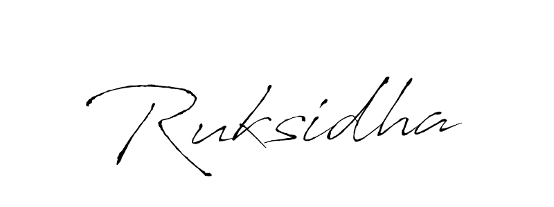 Make a beautiful signature design for name Ruksidha. With this signature (Antro_Vectra) style, you can create a handwritten signature for free. Ruksidha signature style 6 images and pictures png