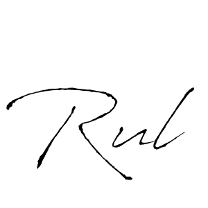 Similarly Antro_Vectra is the best handwritten signature design. Signature creator online .You can use it as an online autograph creator for name Rul. Rul signature style 6 images and pictures png