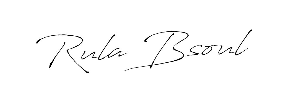 Rula Bsoul stylish signature style. Best Handwritten Sign (Antro_Vectra) for my name. Handwritten Signature Collection Ideas for my name Rula Bsoul. Rula Bsoul signature style 6 images and pictures png