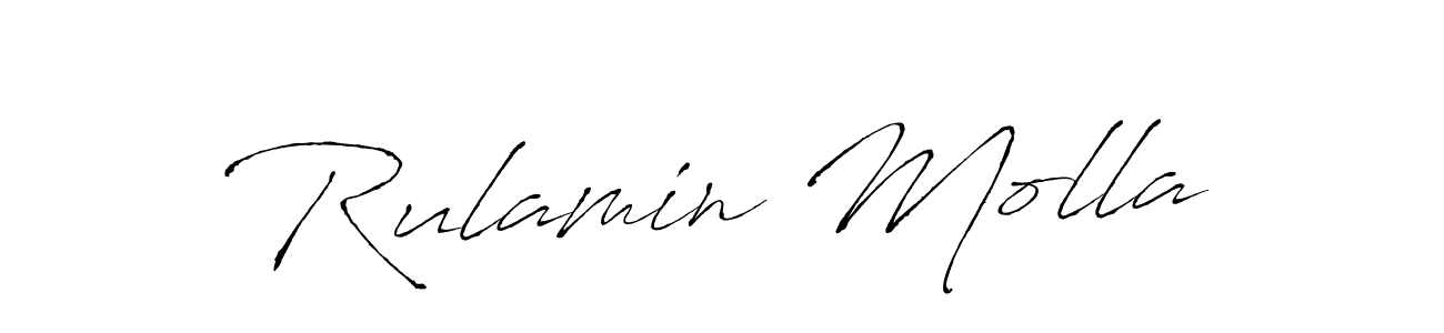 It looks lik you need a new signature style for name Rulamin Molla. Design unique handwritten (Antro_Vectra) signature with our free signature maker in just a few clicks. Rulamin Molla signature style 6 images and pictures png