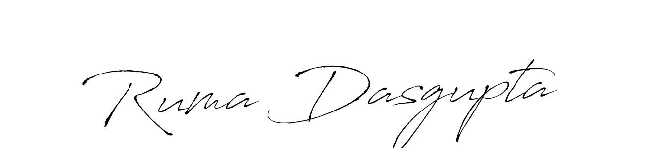 Create a beautiful signature design for name Ruma Dasgupta. With this signature (Antro_Vectra) fonts, you can make a handwritten signature for free. Ruma Dasgupta signature style 6 images and pictures png