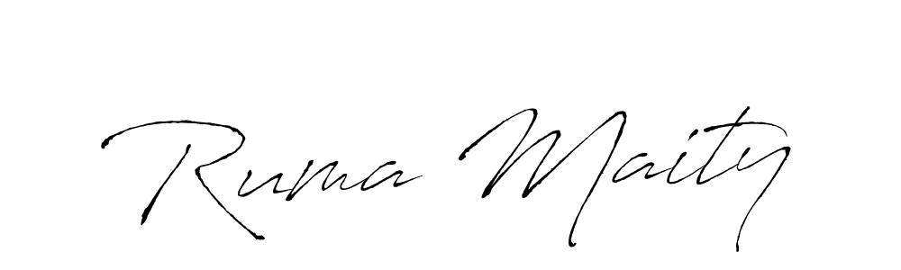 if you are searching for the best signature style for your name Ruma Maity. so please give up your signature search. here we have designed multiple signature styles  using Antro_Vectra. Ruma Maity signature style 6 images and pictures png