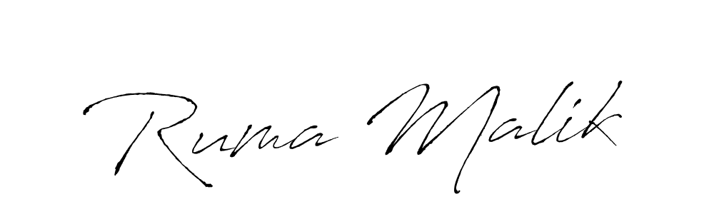 The best way (Antro_Vectra) to make a short signature is to pick only two or three words in your name. The name Ruma Malik include a total of six letters. For converting this name. Ruma Malik signature style 6 images and pictures png