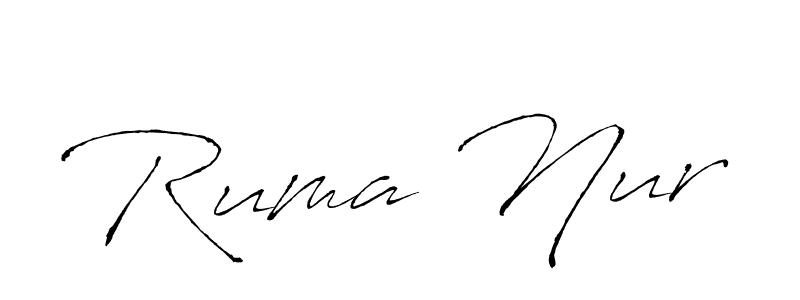 You should practise on your own different ways (Antro_Vectra) to write your name (Ruma Nur) in signature. don't let someone else do it for you. Ruma Nur signature style 6 images and pictures png