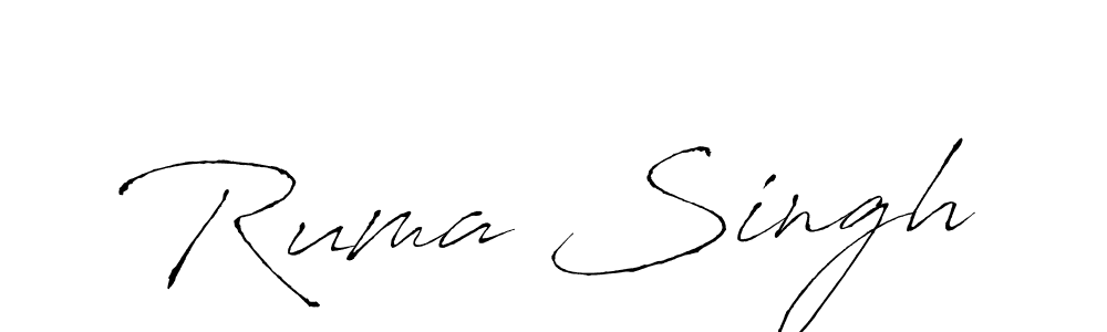 Ruma Singh stylish signature style. Best Handwritten Sign (Antro_Vectra) for my name. Handwritten Signature Collection Ideas for my name Ruma Singh. Ruma Singh signature style 6 images and pictures png