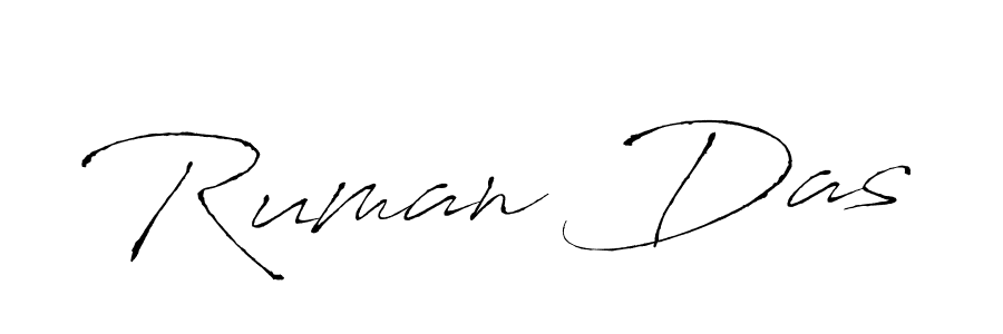 Create a beautiful signature design for name Ruman Das. With this signature (Antro_Vectra) fonts, you can make a handwritten signature for free. Ruman Das signature style 6 images and pictures png