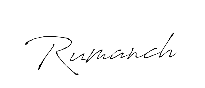 Create a beautiful signature design for name Rumanch. With this signature (Antro_Vectra) fonts, you can make a handwritten signature for free. Rumanch signature style 6 images and pictures png