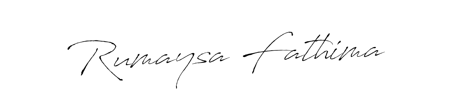 How to make Rumaysa Fathima signature? Antro_Vectra is a professional autograph style. Create handwritten signature for Rumaysa Fathima name. Rumaysa Fathima signature style 6 images and pictures png