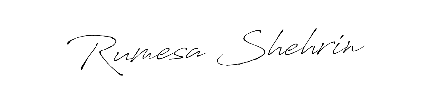 How to make Rumesa Shehrin signature? Antro_Vectra is a professional autograph style. Create handwritten signature for Rumesa Shehrin name. Rumesa Shehrin signature style 6 images and pictures png