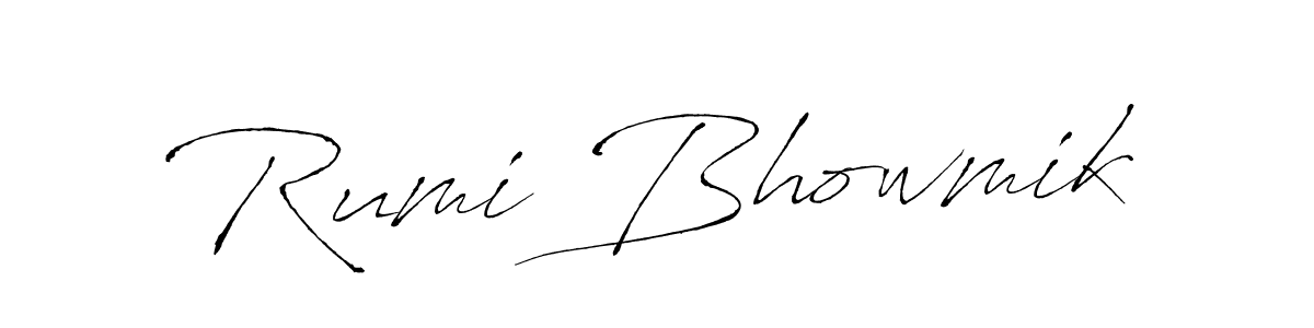 Make a beautiful signature design for name Rumi Bhowmik. Use this online signature maker to create a handwritten signature for free. Rumi Bhowmik signature style 6 images and pictures png