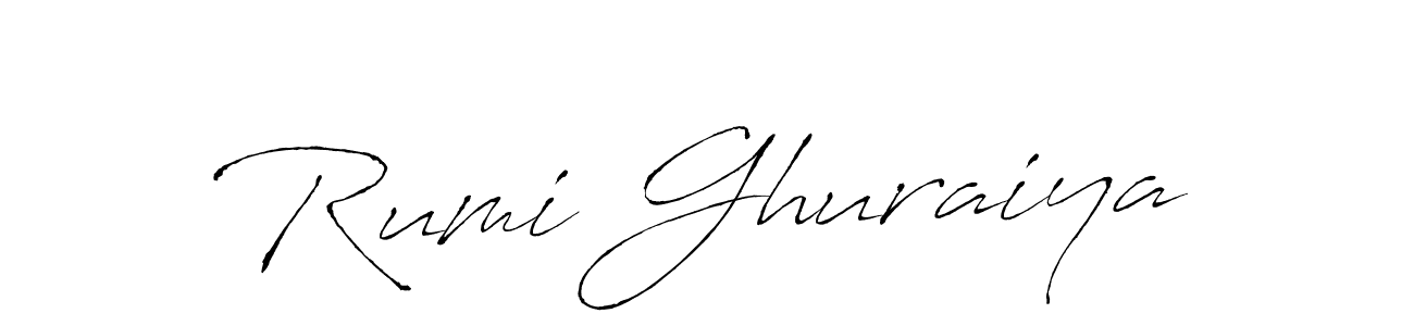 Make a beautiful signature design for name Rumi Ghuraiya. Use this online signature maker to create a handwritten signature for free. Rumi Ghuraiya signature style 6 images and pictures png