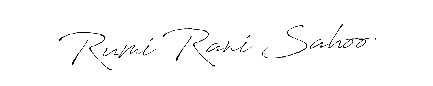 Make a beautiful signature design for name Rumi Rani Sahoo. Use this online signature maker to create a handwritten signature for free. Rumi Rani Sahoo signature style 6 images and pictures png