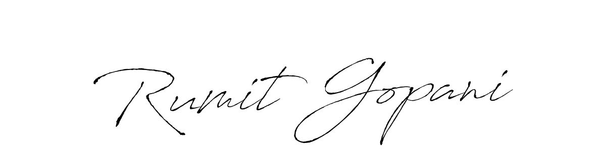 How to Draw Rumit Gopani signature style? Antro_Vectra is a latest design signature styles for name Rumit Gopani. Rumit Gopani signature style 6 images and pictures png