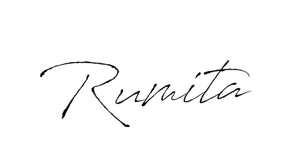 Make a beautiful signature design for name Rumita. With this signature (Antro_Vectra) style, you can create a handwritten signature for free. Rumita signature style 6 images and pictures png