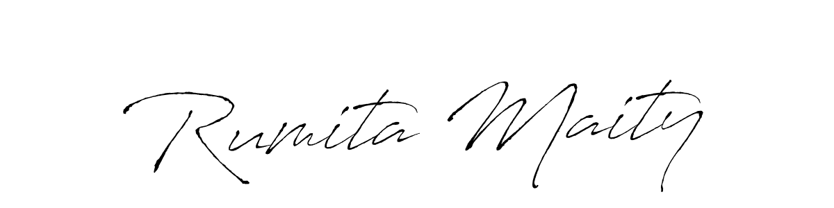 Design your own signature with our free online signature maker. With this signature software, you can create a handwritten (Antro_Vectra) signature for name Rumita Maity. Rumita Maity signature style 6 images and pictures png