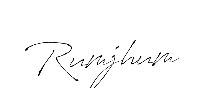 How to make Rumjhum signature? Antro_Vectra is a professional autograph style. Create handwritten signature for Rumjhum name. Rumjhum signature style 6 images and pictures png