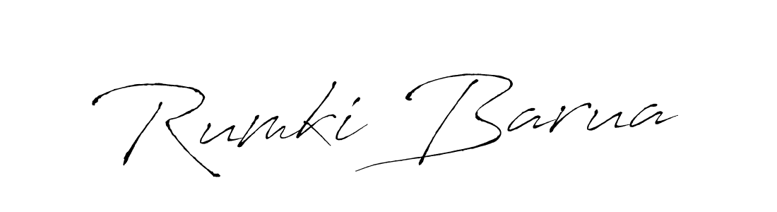 Make a beautiful signature design for name Rumki Barua. With this signature (Antro_Vectra) style, you can create a handwritten signature for free. Rumki Barua signature style 6 images and pictures png