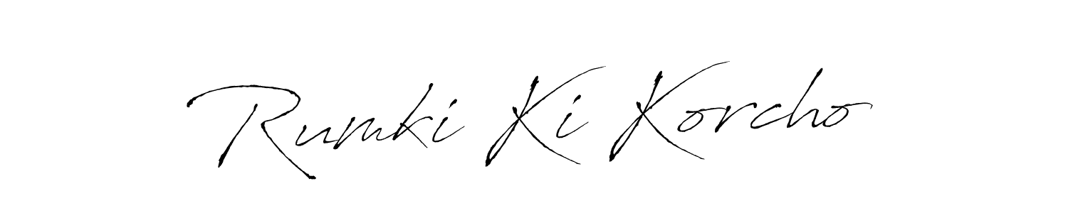 Once you've used our free online signature maker to create your best signature Antro_Vectra style, it's time to enjoy all of the benefits that Rumki Ki Korcho name signing documents. Rumki Ki Korcho signature style 6 images and pictures png