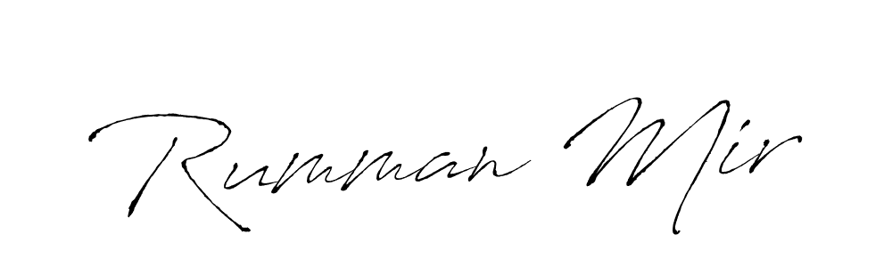 Also we have Rumman Mir name is the best signature style. Create professional handwritten signature collection using Antro_Vectra autograph style. Rumman Mir signature style 6 images and pictures png
