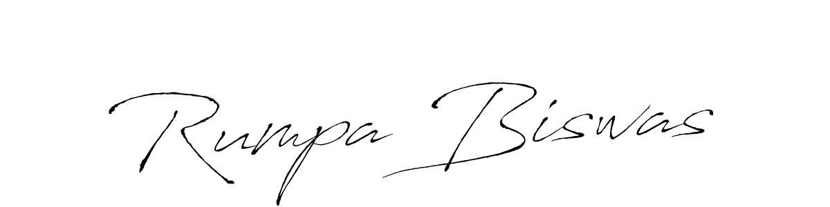 How to make Rumpa Biswas name signature. Use Antro_Vectra style for creating short signs online. This is the latest handwritten sign. Rumpa Biswas signature style 6 images and pictures png