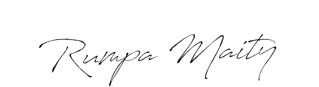 Make a beautiful signature design for name Rumpa Maity. With this signature (Antro_Vectra) style, you can create a handwritten signature for free. Rumpa Maity signature style 6 images and pictures png