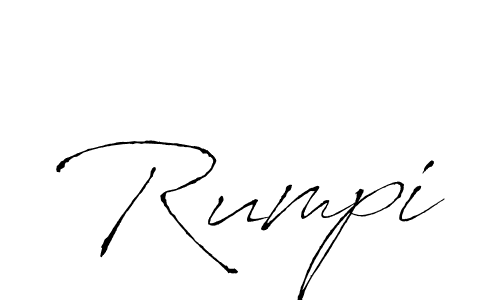 Rumpi stylish signature style. Best Handwritten Sign (Antro_Vectra) for my name. Handwritten Signature Collection Ideas for my name Rumpi. Rumpi signature style 6 images and pictures png